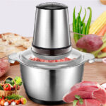 Кухонний подрібнювач на 1200w Блендер для харчових продуктів з нержавіючої сталі