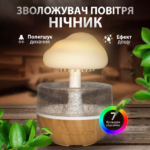 Зволожувач повітря Гриб з ефектом дощу та підсвічуванням