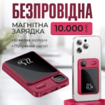 Потужний повербанк на 10 000mAh з бездротовою зарядкою MagSafe